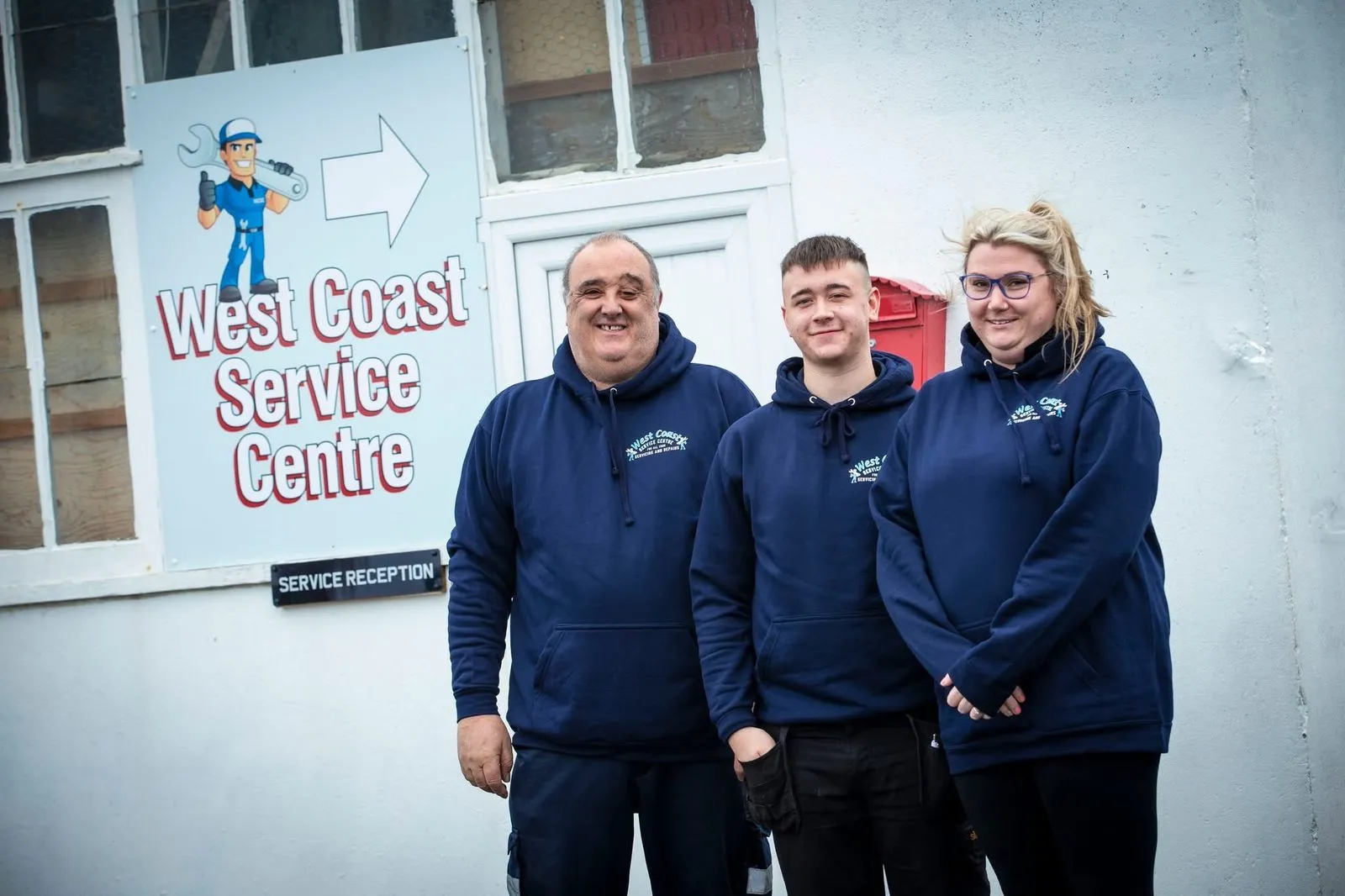 The west coast service centre team